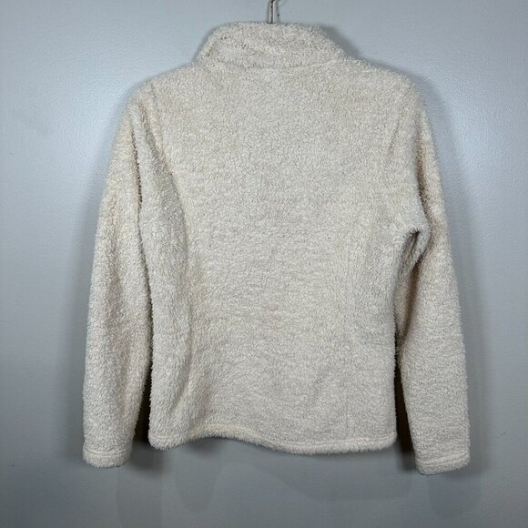 Patagonia Los Gatos 1/4 Zip Fleece Jacket Women's Small White Pile Fuzzy Hiking - Picture 9 of 9
